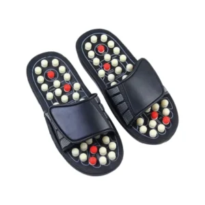 Sugar Patients Acupressure Slippers Foot Therapy Massage Slippers Acupuncture Points Non-slip Reflexology Sandals (44 Size)