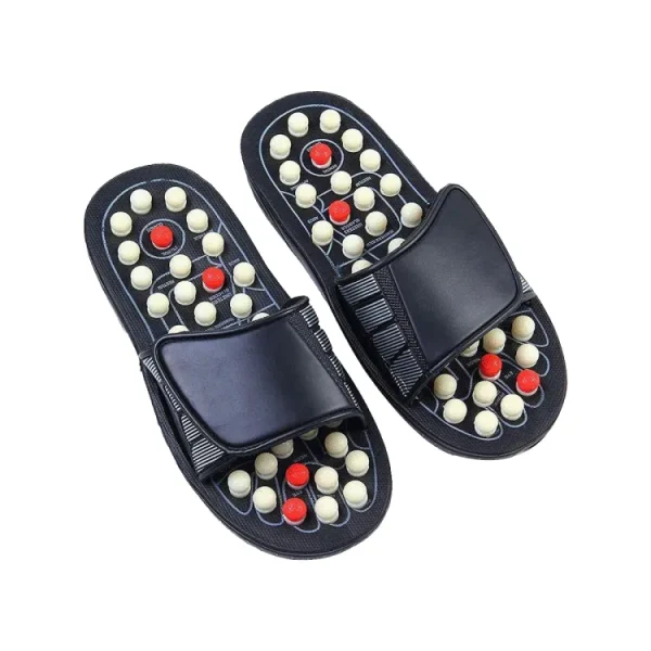 Sugar Patients Acupressure Slippers Foot Therapy Massage Slippers Acupuncture Points Non-slip Reflexology Sandals (44 Size)